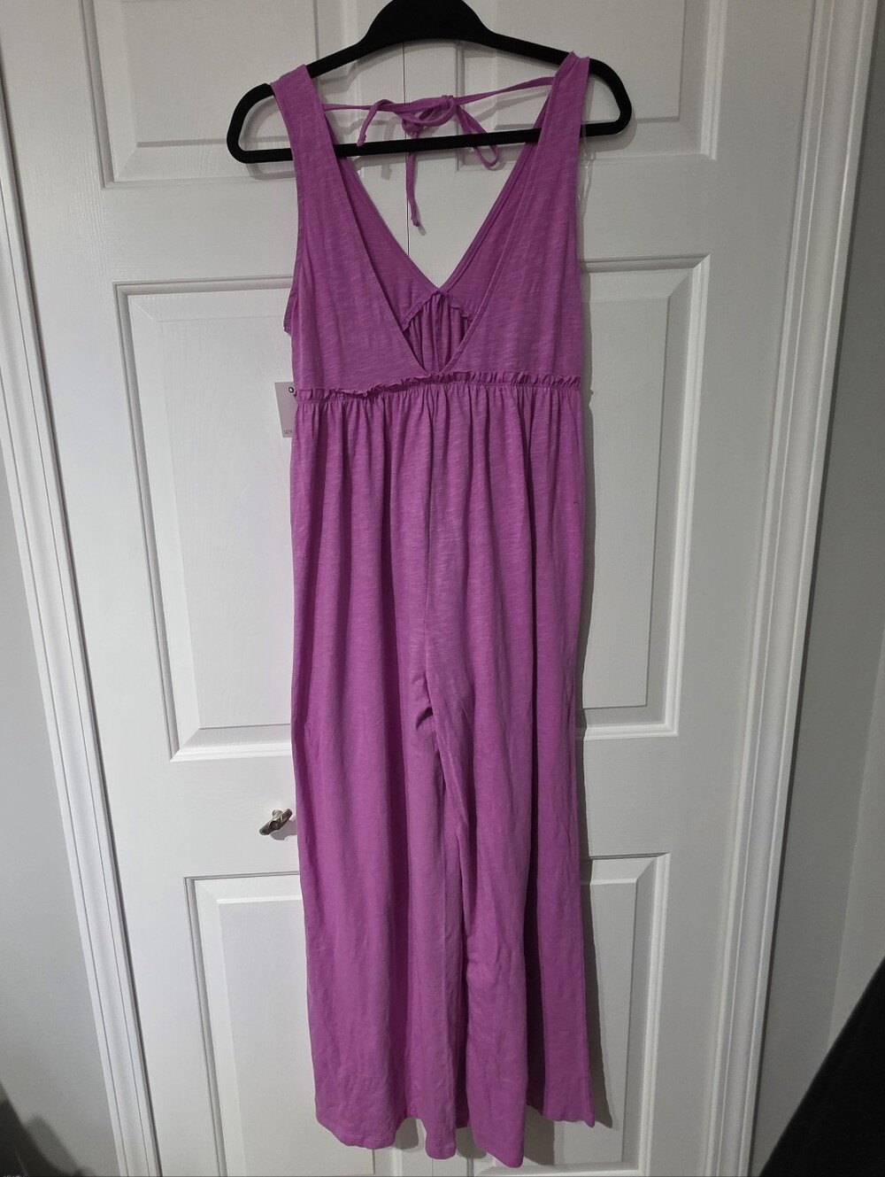 Ultra Flirt S. Pink V-Neck Sleeveless  Wideleg Jumpsuit